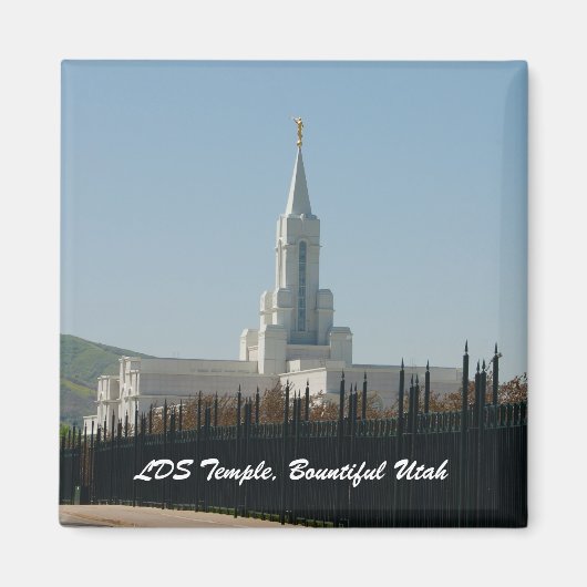 LDS Temple, Bountiful Utah Magnet (Vorne)