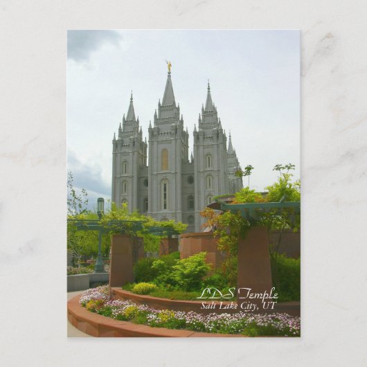 LDS Temple, Salt Lake City, Utah Postcard Postkarte (Vorderseite)