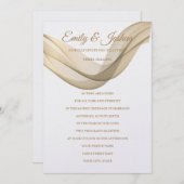 LDS Temple Wedding Einladung The Veil (Vorne/Hinten)