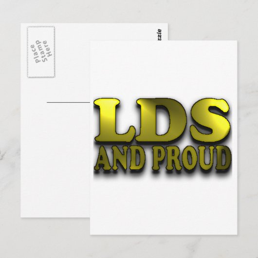 LDS und Proud Postkarte (Vorne/Hinten)
