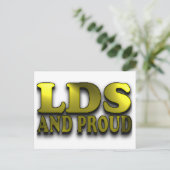 LDS und Proud Postkarte (Stehend Vorderseite)