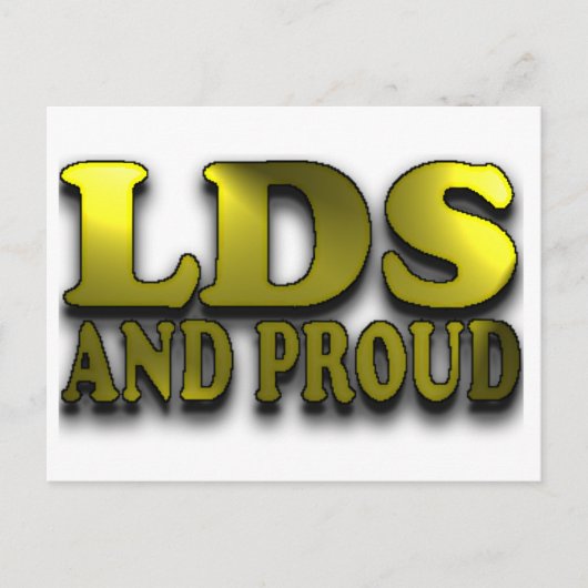 LDS und Proud Postkarte (Vorderseite)