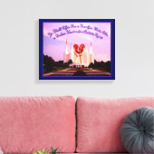 LDS Washington, D.C. Temple Leinwanddruck (Insitu (Wohnzimmer))