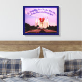 LDS Washington, D.C. Temple Leinwanddruck (Insitu (Schlafzimmer))