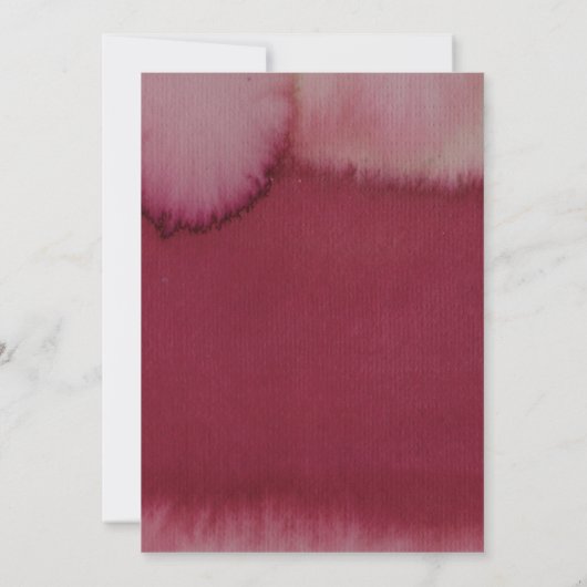 LDS WEDING INVITATION| Elegante Flora Rustikal Einladung (Rückseite)