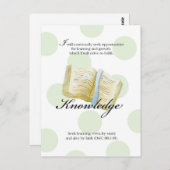 LDS YW Value Card - Wissen Postkarte (Vorne/Hinten)