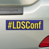 #LDSConf, das hashtag für LDS Konferenz Autoaufkleber (Auf Auto)