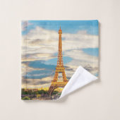 ldTOUR EIFFEL - Paris - Ansicht - Badhandtuch Set (Waschlappen)