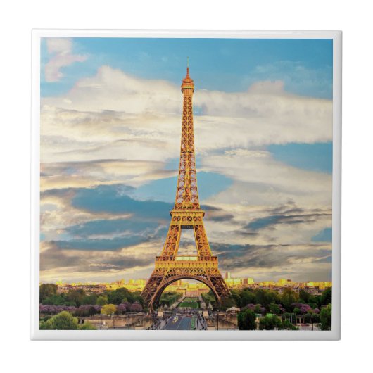 ldTOUR EIFFEL - Paris - Ansicht - Fliese (Vorderseite)