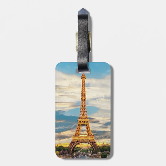 ldTOUR EIFFEL - Paris - Ansicht - Gepäckanhänger (Rückseite vertikal)