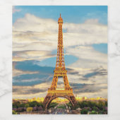 ldTOUR EIFFEL - Paris - Ansicht - Weinetikett (Einzelnes Label)