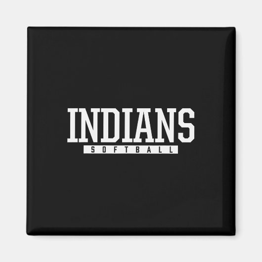 Ldwin Indians Softball HS Magnet (Vorne)