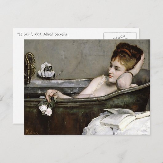 Le Bain Postkarte (Vorne/Hinten)