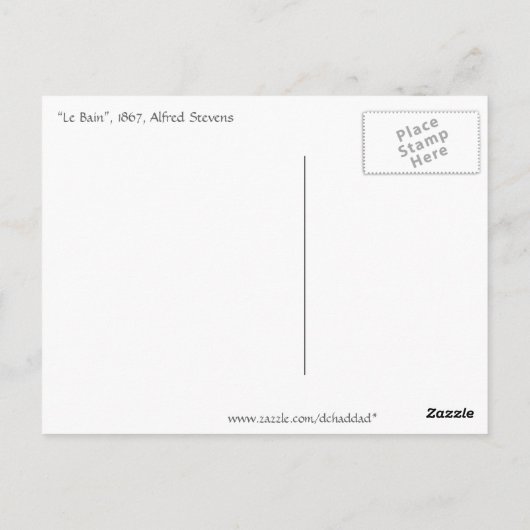 Le Bain Postkarte (Rückseite)