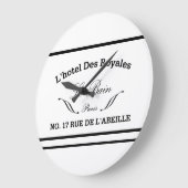 Le Bain Round Bath Wall Clock Große Wanduhr (Winkel)