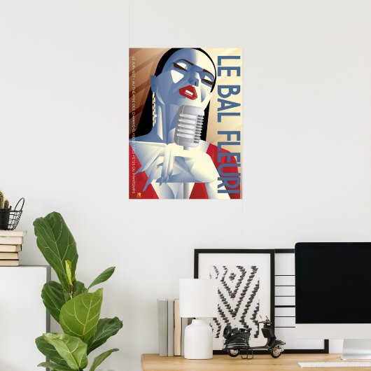 LE BAL FLEURI-Plakat Poster (Heimbüro)