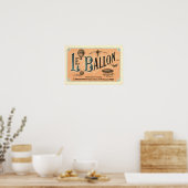 Le Ballon 1883 Luftfahrtzeitschrift und Poster (Küche)