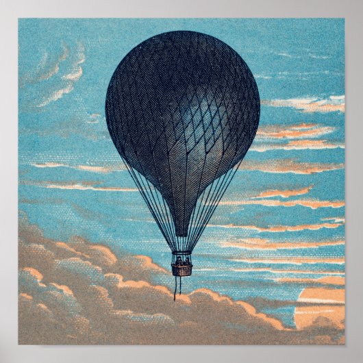 Le Ballon French Vintag Balloon Lithographie Poster (Vorne)