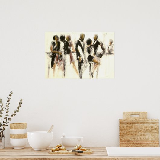 Le Bar du vernissage Poster (Küche)