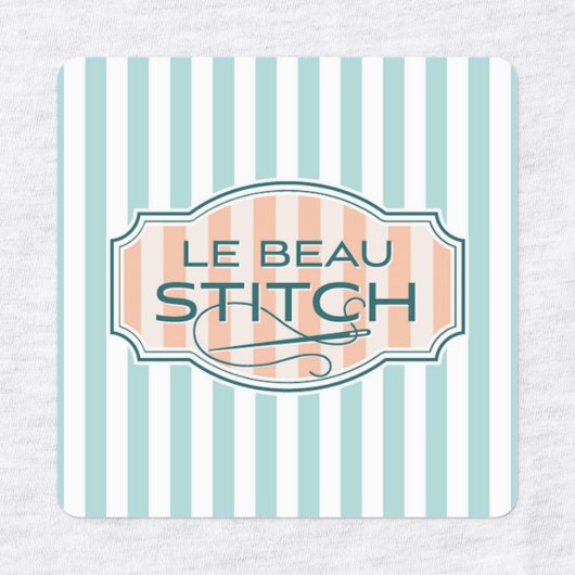 Le Beau Stitch Etiketten (Design 2)