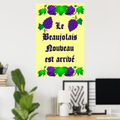 Le Beaujolais Nouveau est arrivé Poster (Heimbüro)