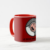 le Bébé moustachu - Tasse - 003 (Vorderseite Links)