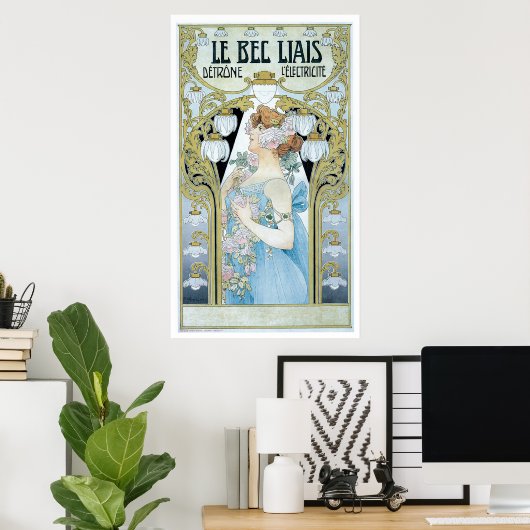 Le Bec Liais Dethrone l'Ectricite Poster (Heimbüro)