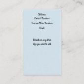 Le Bec Liais Dethrone L'Electricite Visitenkarte (Rückseite)