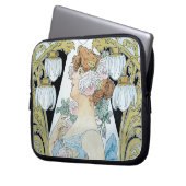 Le Bec Liais durch Alphonse Mucha Laptopschutzhülle (Vorderseite Links)