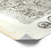 Le Blanc, Chateauroux, Montmorillon Poster (Ecke)