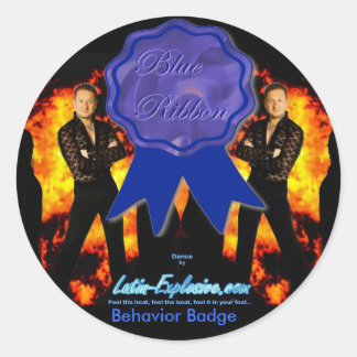LE Blue Ribbon Behavior Stickers