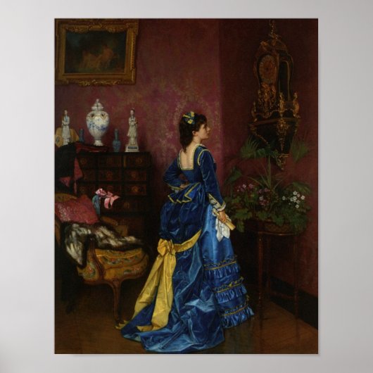 Le Blue Robe, Auguste Toulmouche Poster (Vorne)