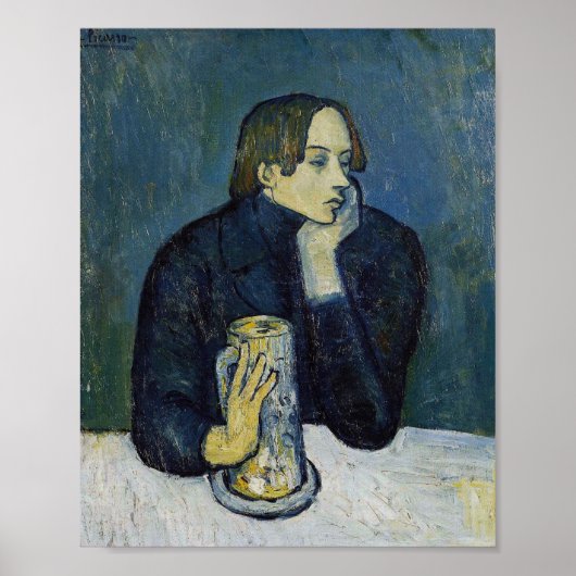 Le Bock (Portrait von Jaime Sabartés) Poster (Vorne)