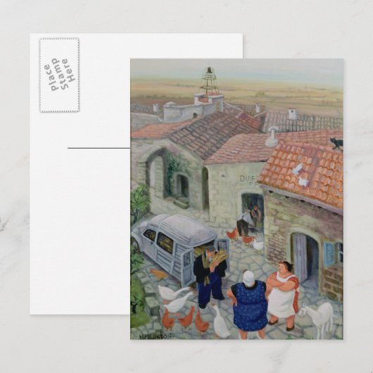 Le Boulanger Postkarte (Vorne/Hinten)