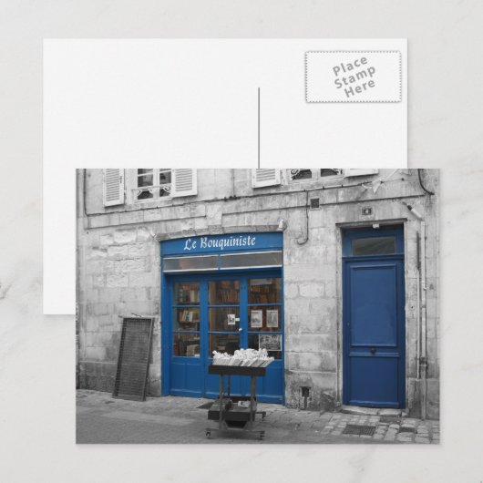 Le Bouquiniste Postkarte (Vorne/Hinten)