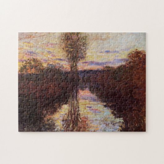 Le Bras de Mousseaux Abend Monet Fine Art Puzzle (Horizontal)