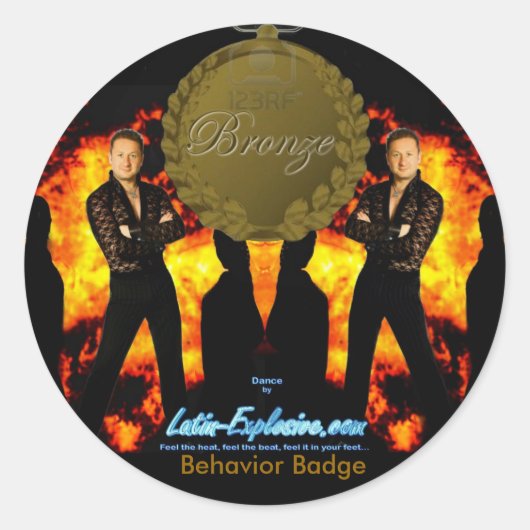 LE Bronze Abzeichen Behavior Stickers (Vorderseite)