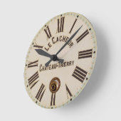 LE CACHEUR | Classic aged captured style Runde Wanduhr (Winkel)