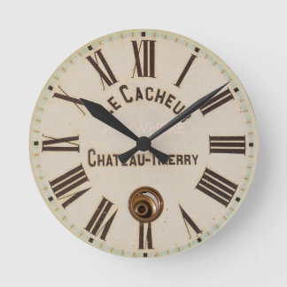 LE CACHEUR | Classic aged captured style Runde Wanduhr