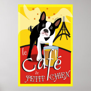 Le Cafe de kleiner Chien (jour) Poster