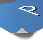 Le Cafe de Petit Chien, Paris (Bleu) Poster (Ecke)