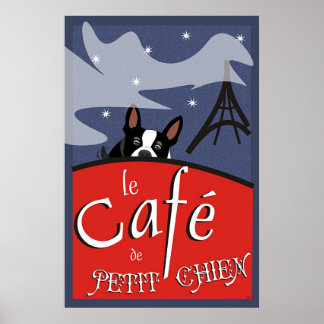 Le Cafe de Petit Chien, Paris (Nackt) Poster