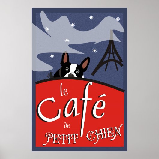 Le Cafe de Petit Chien, Paris (Nackt) Poster (Vorne)