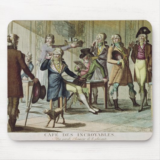 Le Cafe des Incroyables, 1797 Mousepad (Vorne)
