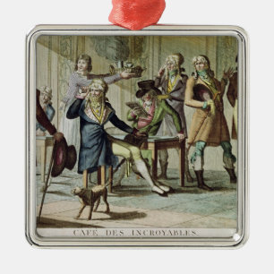 Le Cafe des Incroyables, 1797 Ornament Aus Metall