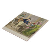 Le Cafe, Kneipe. durch Rodwell und Martin 1820 Fliese (Seite)