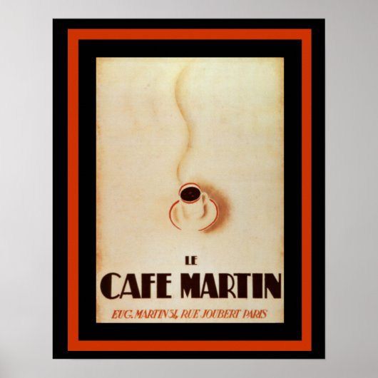 Le Cafe Martin 16 x 20 Poster (Vorne)