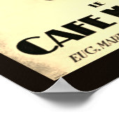 Le Cafe Martin Plakat (Ecke)