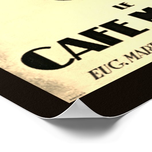 Le Cafe Martin Poster (Ecke)
