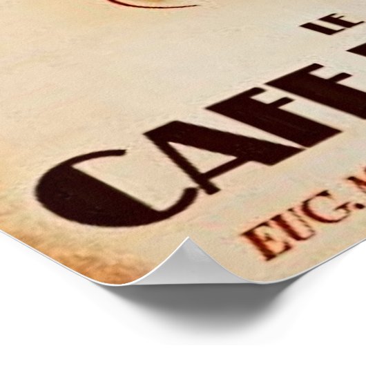 Le Cafe Martin Poster (Ecke)